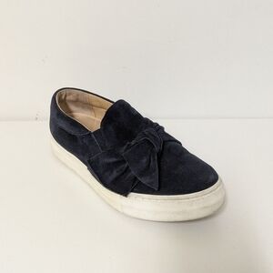 Sesto Meucci Suede Platform Sneaker Bow Blue 10 Casual Comfy Preppy